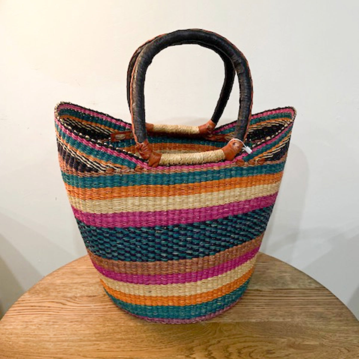 Market Basket ~ Orange, Teal and Pink