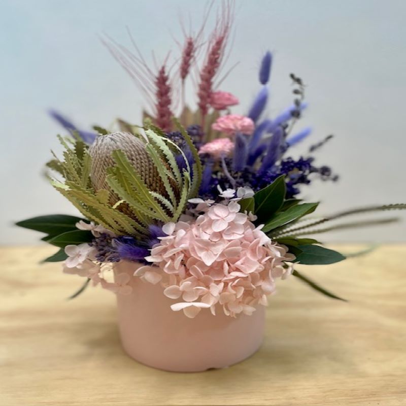 Dried Flower Arrangement The Flower Barrow Florist